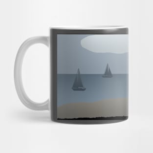 Father And Son Walk The Beach Mug